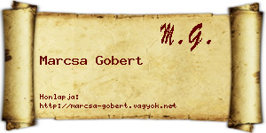 Marcsa Gobert névjegykártya